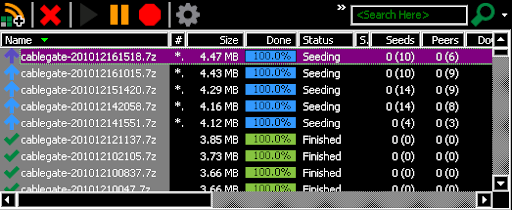 Downloading cables...
