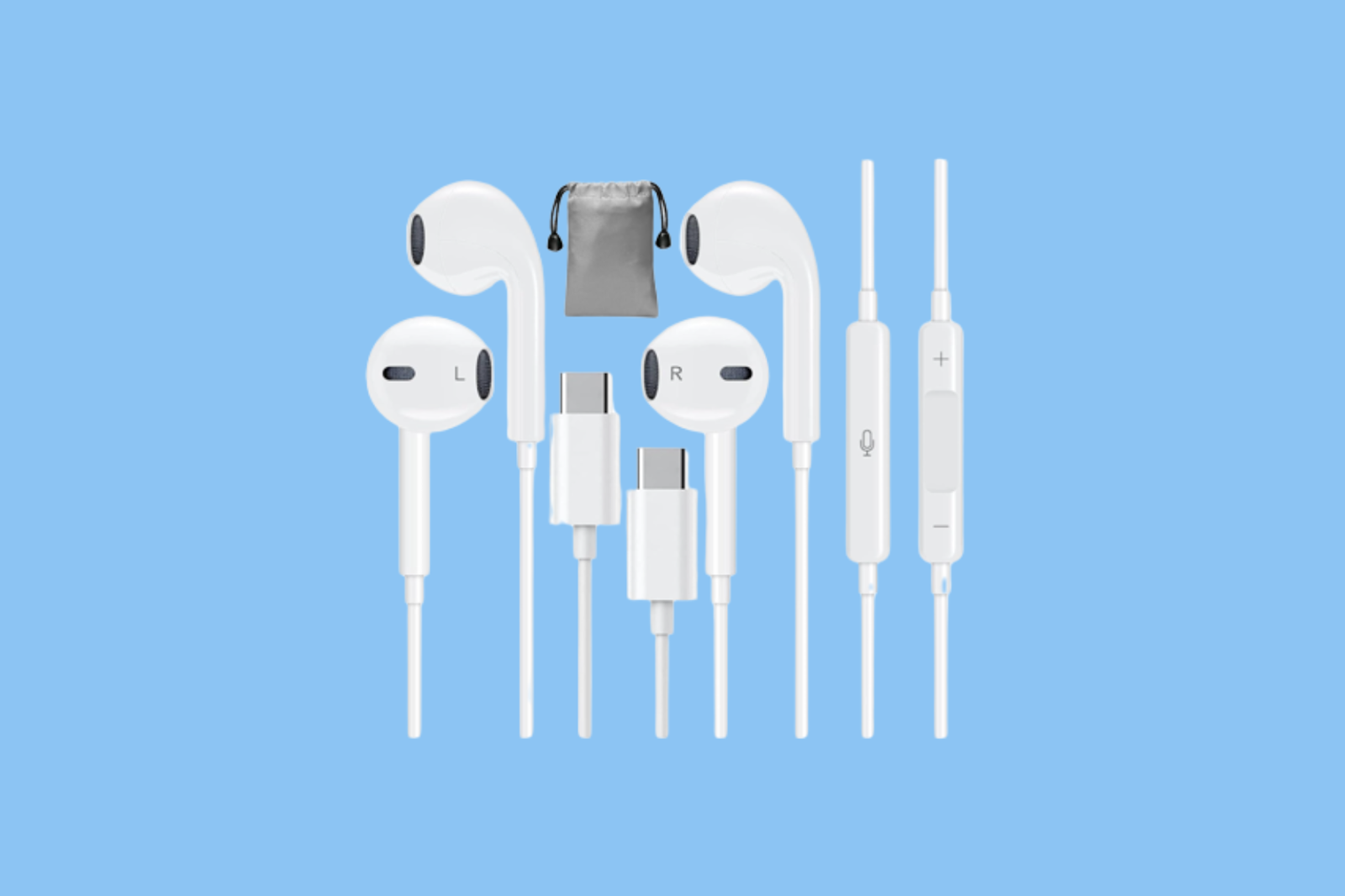 USB C wired headphones