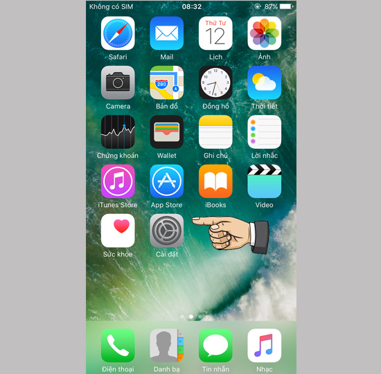Cài đặt đăng nhập vào iPhone