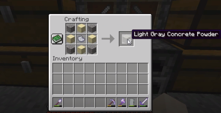 How To Make Light Gray Concrete: Minecraft Recipe