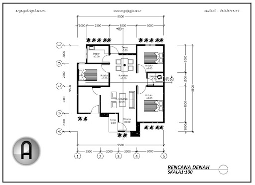 Desain Rumah Modern Mungil Minimalis Type 80