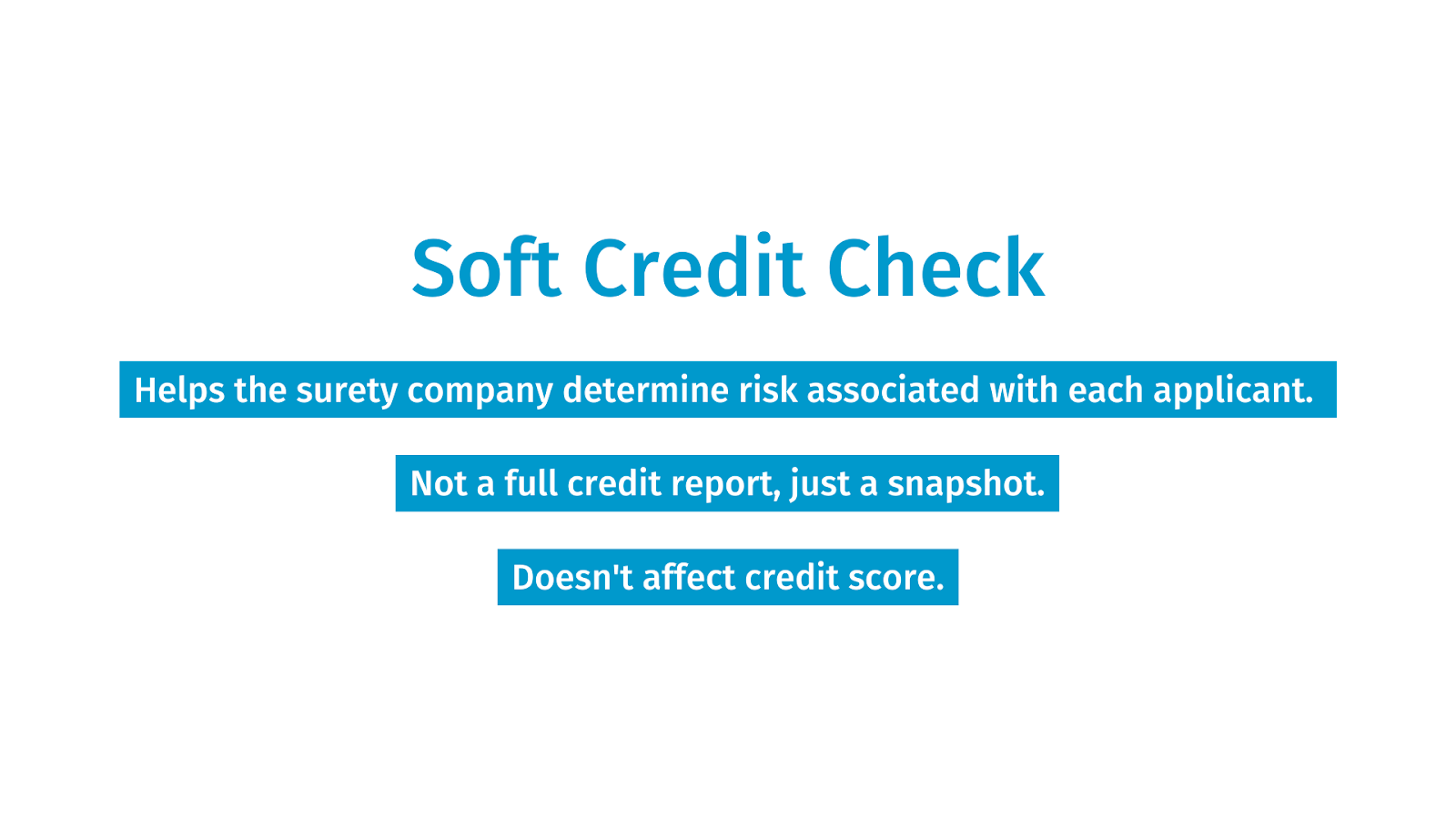 surety bond credit check