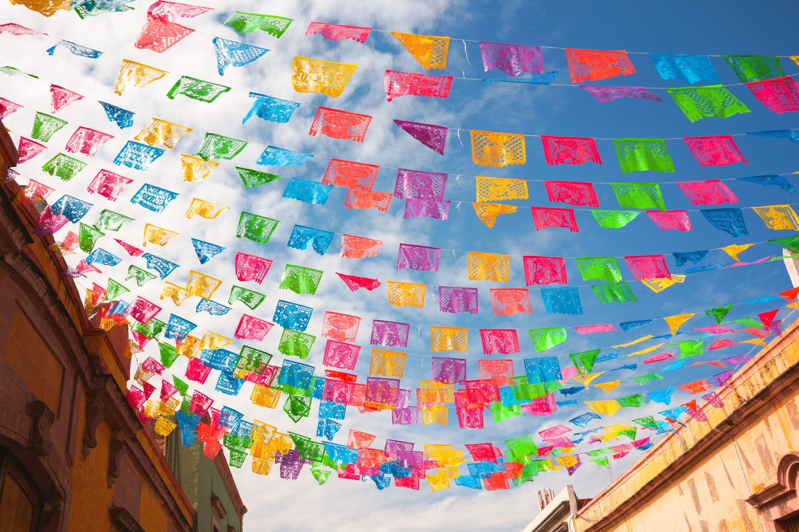 Papel Picado Banner for Cinco De Mayo