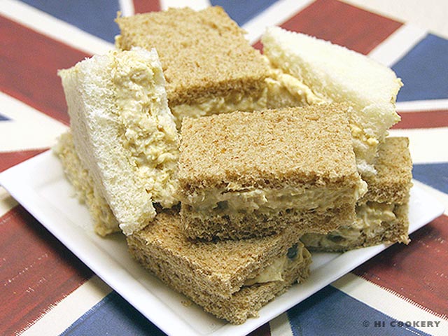 Coronation Chicken Tea Sandwiches