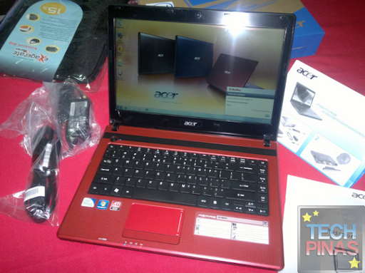 red laptop