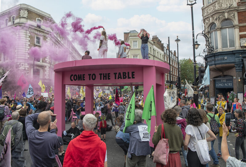 Our glorious giant pink table