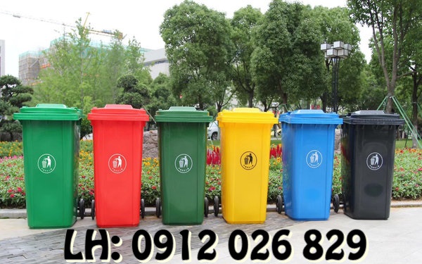 thùng rác công viên