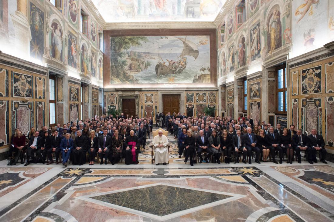 Pope Francis meets entrepreneurs 'Fortune-Time Global Forum'
