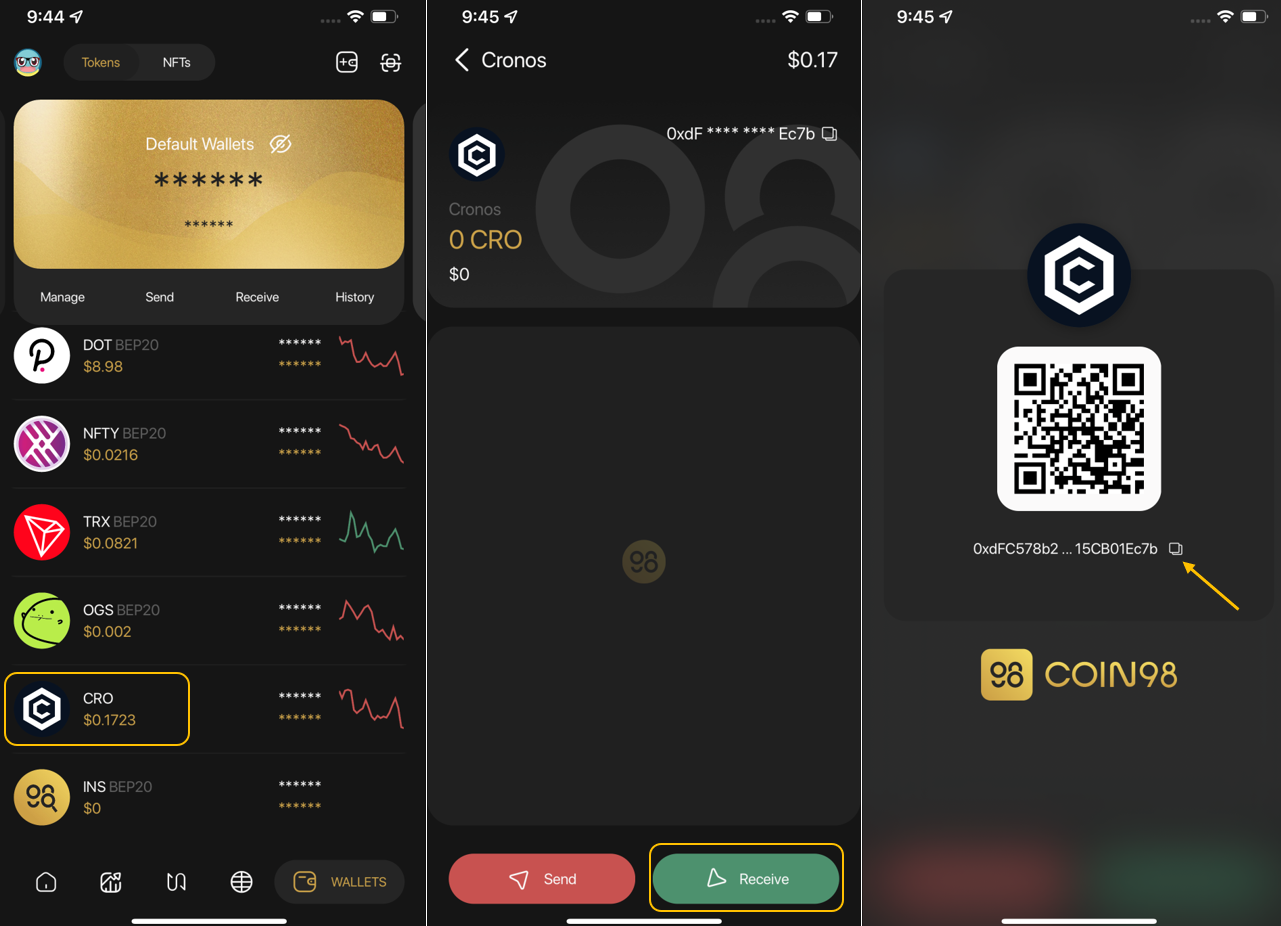 cronos wallet address