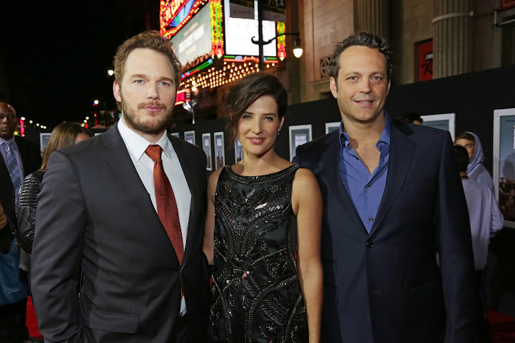Chris Pratt (Brett), Cobie Smulders (Emma) and Vince Vaughn (David) in Delivery Man #DeliveryManEvent