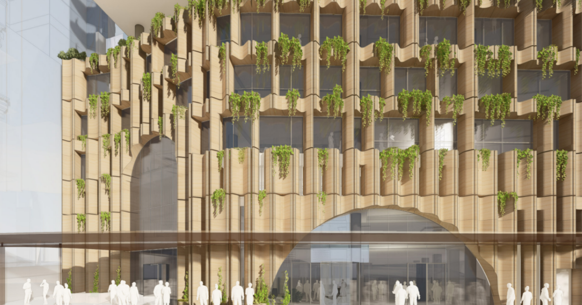 artist's impression of facade