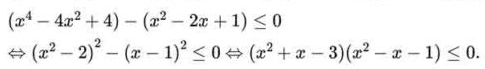 Giải bất phương trình bậc 2 dạng phương trình tích