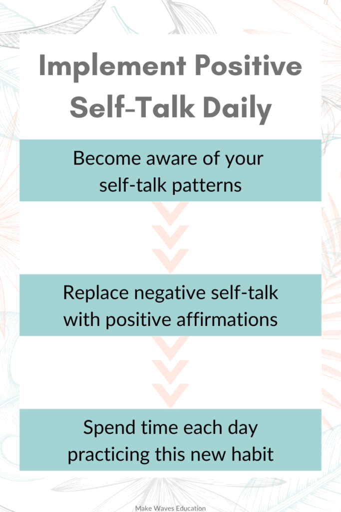 Use these steps to start practicing positive self talk