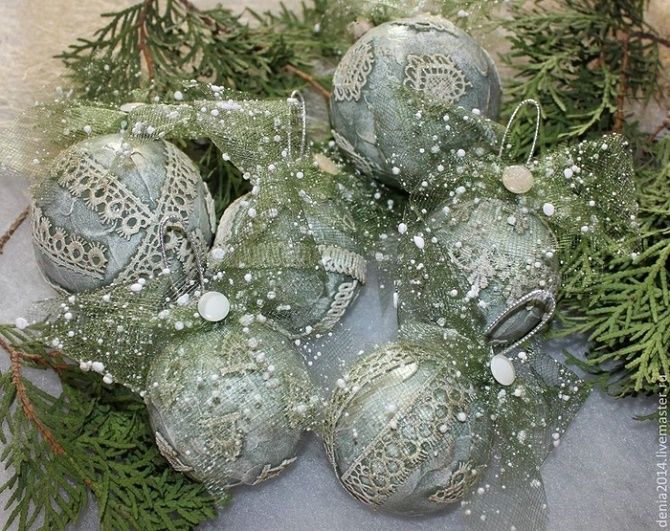 Beautiful and unusual decor of Christmas balls - the best ideas with photo 15