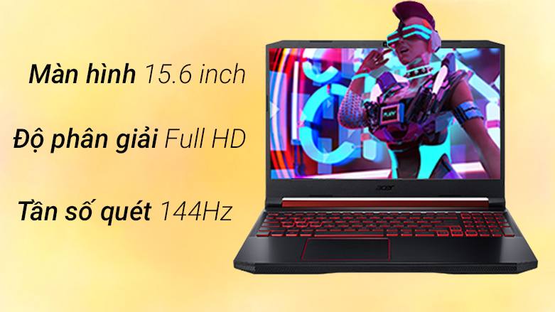 Laptop ACER Nitro 5 AN515-56-51N4 (NH.QBZSV.002) | Độ phân giải Full HD