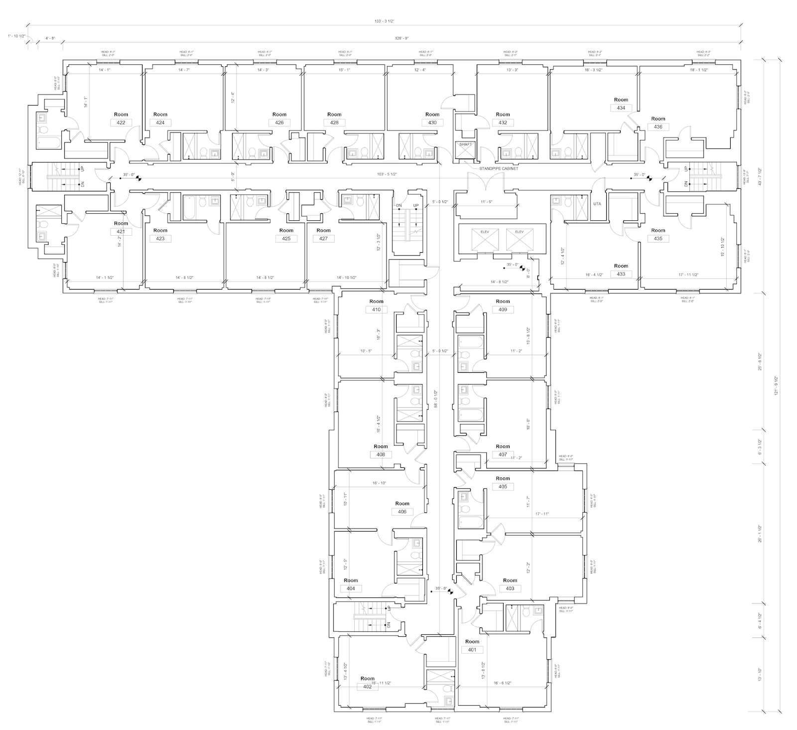Floor plan of The Colony Hotel