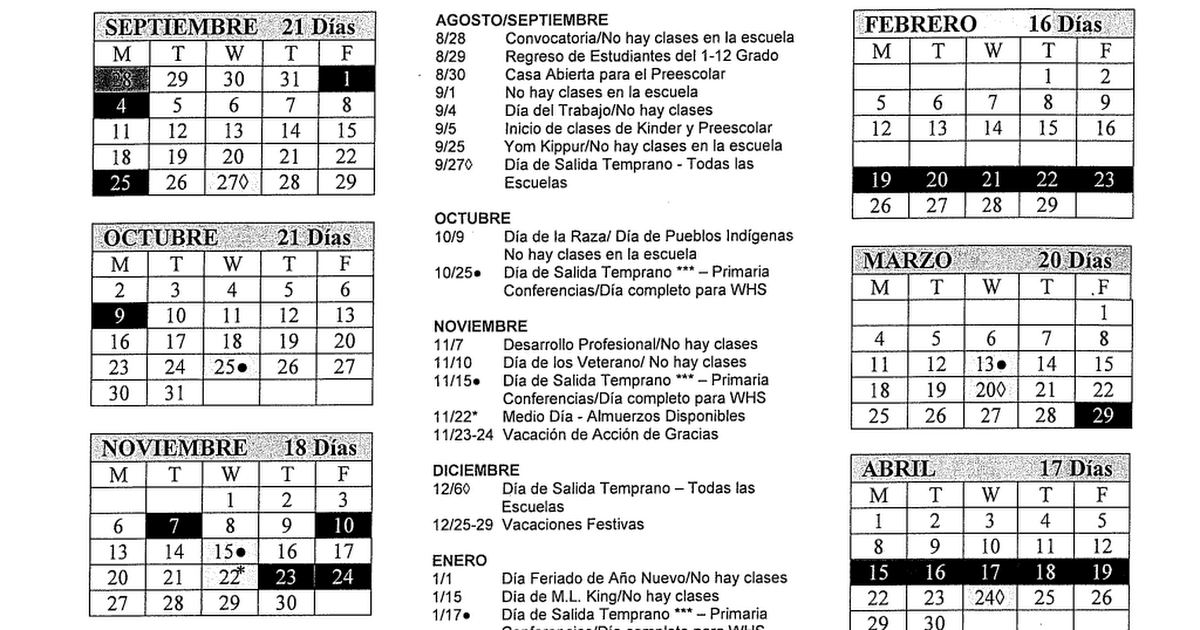 2023-2024 WPS District Calendar - Spanish.pdf