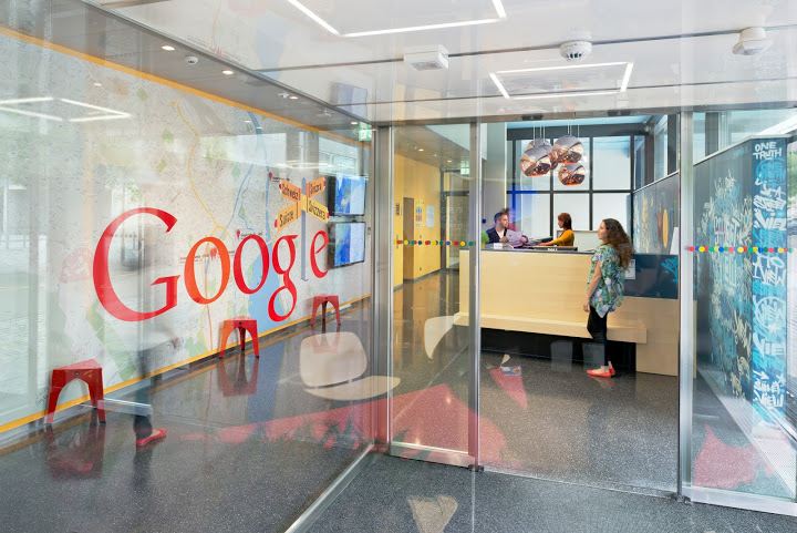 Dentro l'ufficio di Google in Zurigo.