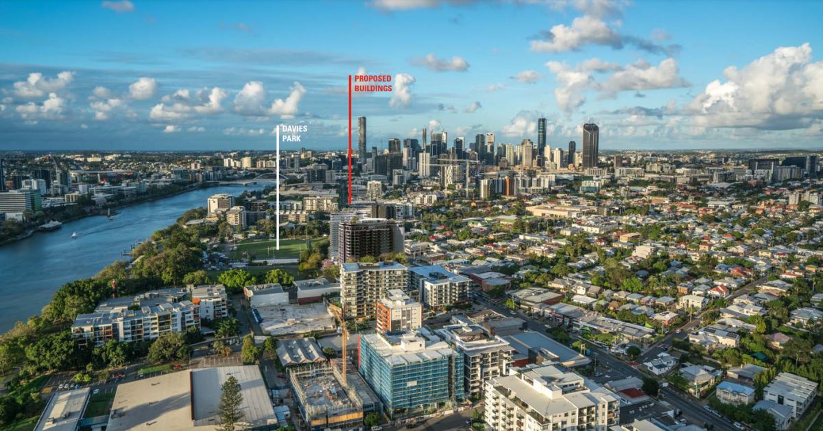 proposed West End residential towers on Montague Road