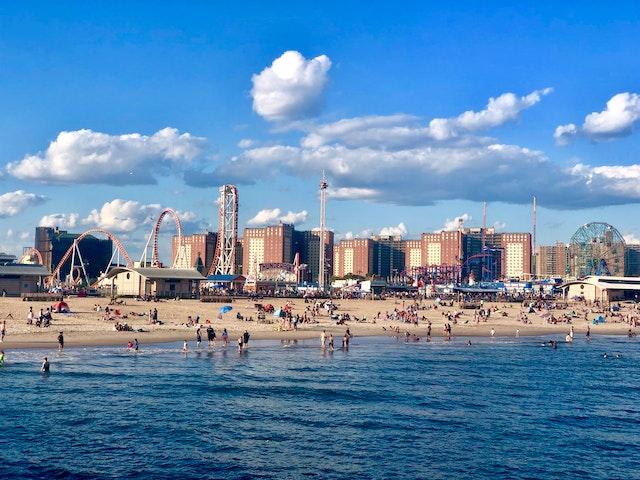 A view of Coney Island beach