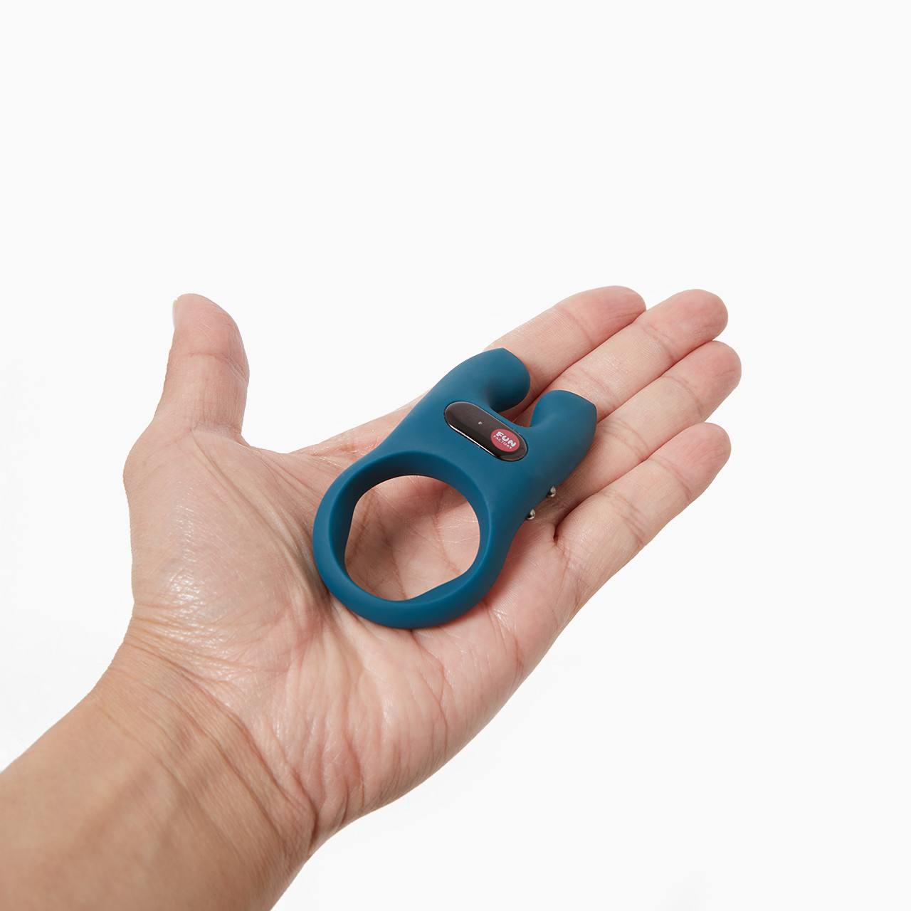 Fun Factory Nos Vibrating Ring held in hand