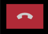 Een wit telefoon icoon op een rode achtergrond.