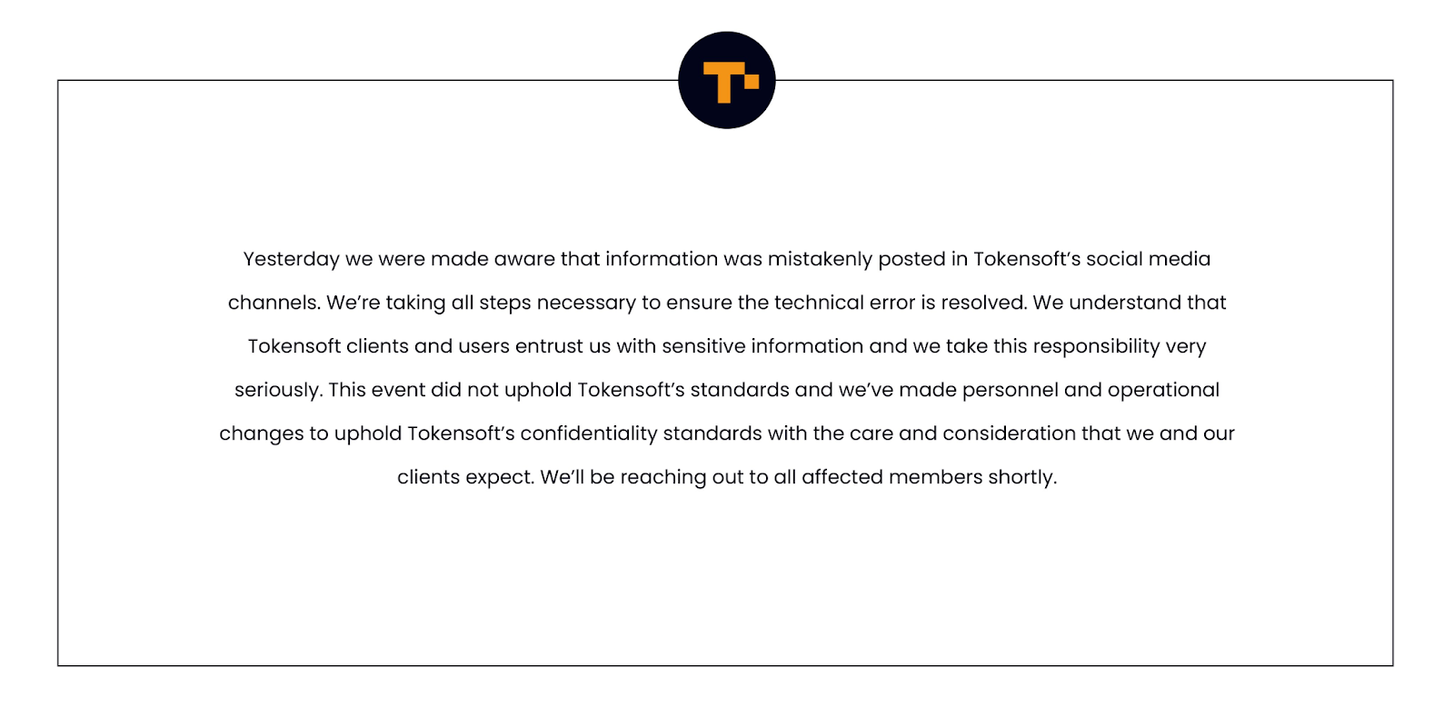 Explanations Published By Tokensoft.