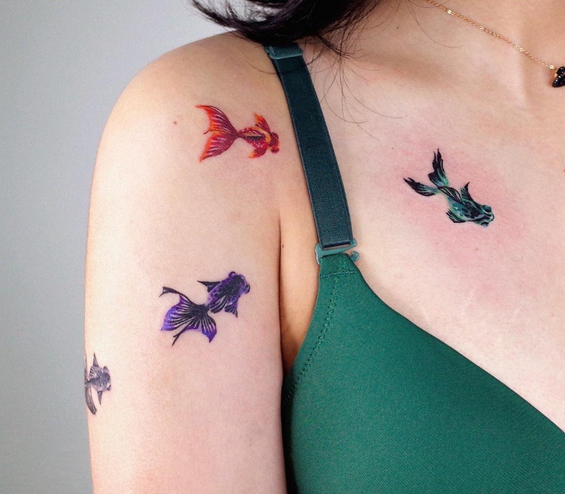 Tiny colorful world in SOOSOO's tattoos | iNKPPL