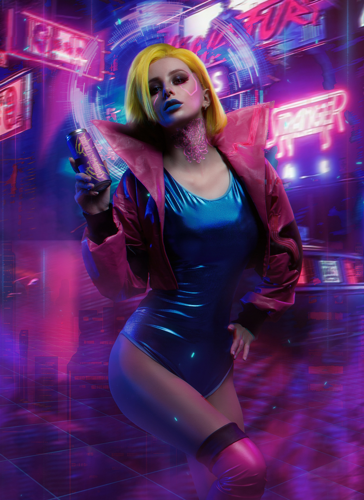 Правильный косплей по Cyberpunk 2077 — девушки, неон и имплантаты