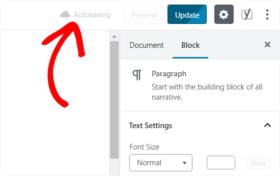Salvar automaticamente postagens no WordPress