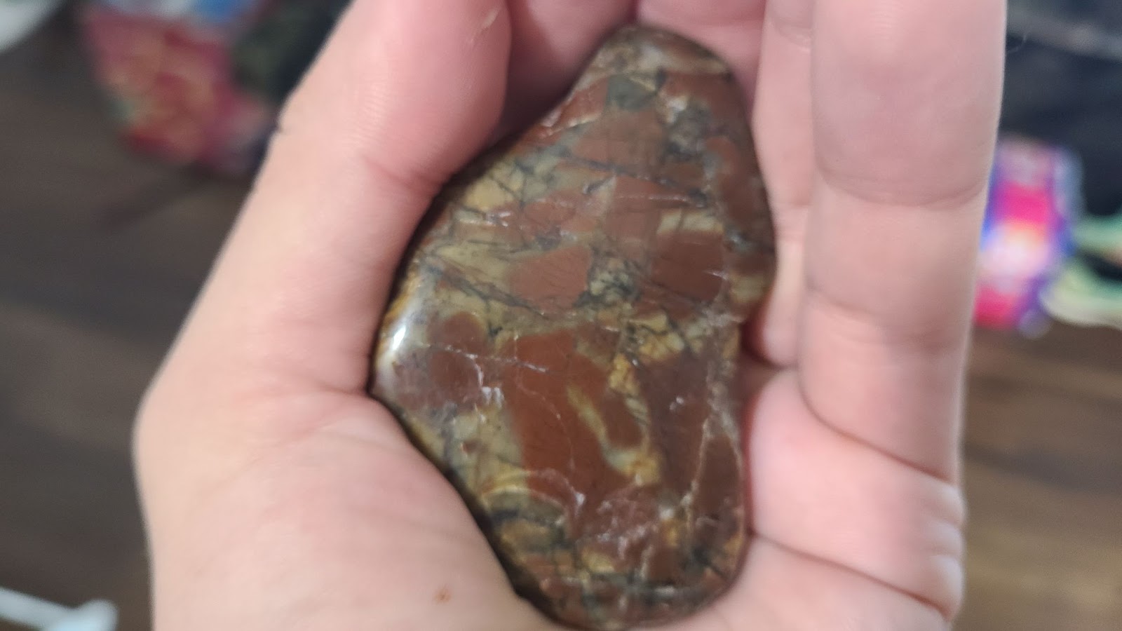 polished rock using sandpaper