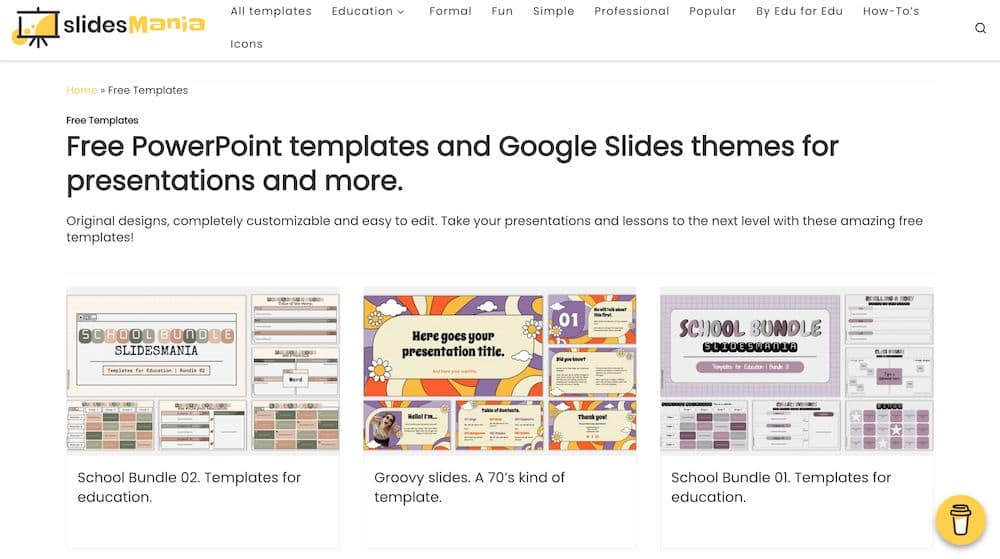 Online free PPT template download site recommendation- Slidesmania