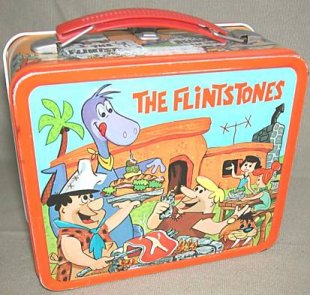 back to school flintstones lunchbox