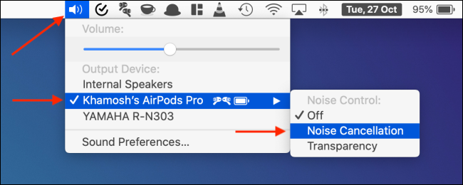 How to cancel background noise on  MacBook? 