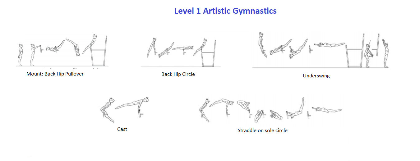 level 1 gymnastics requirements