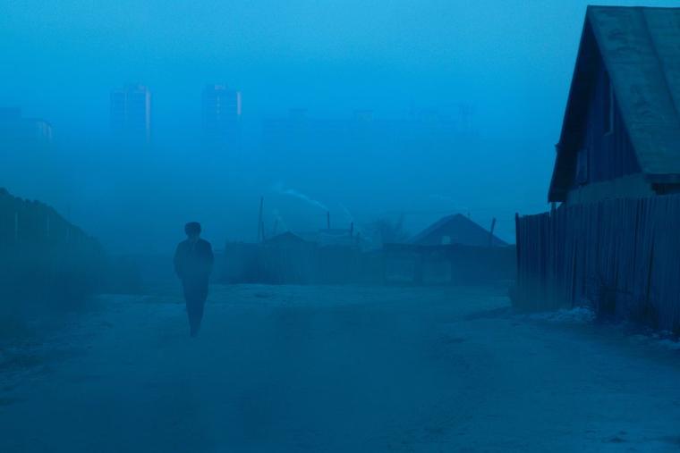 Air pollution of Ulaanbaatar inside Mongolia.