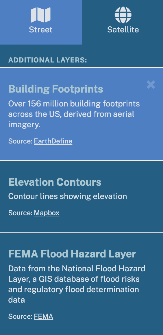 Additional map layers available on the Regrid SaaS platform.