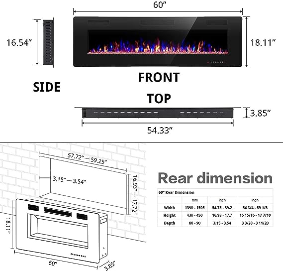 r.w.flame dimensions