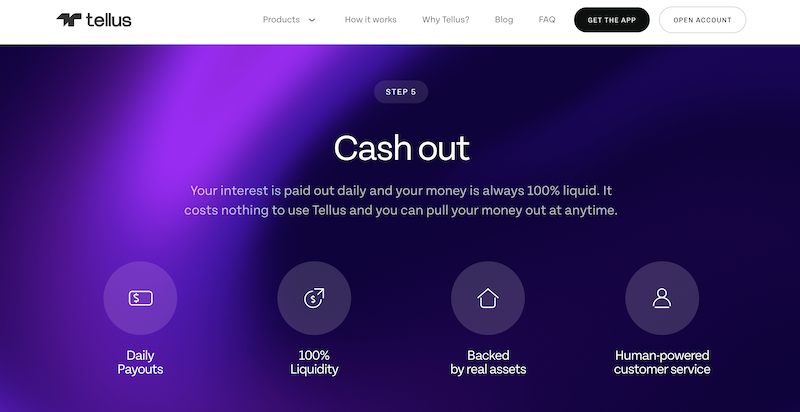 Tellus cash out