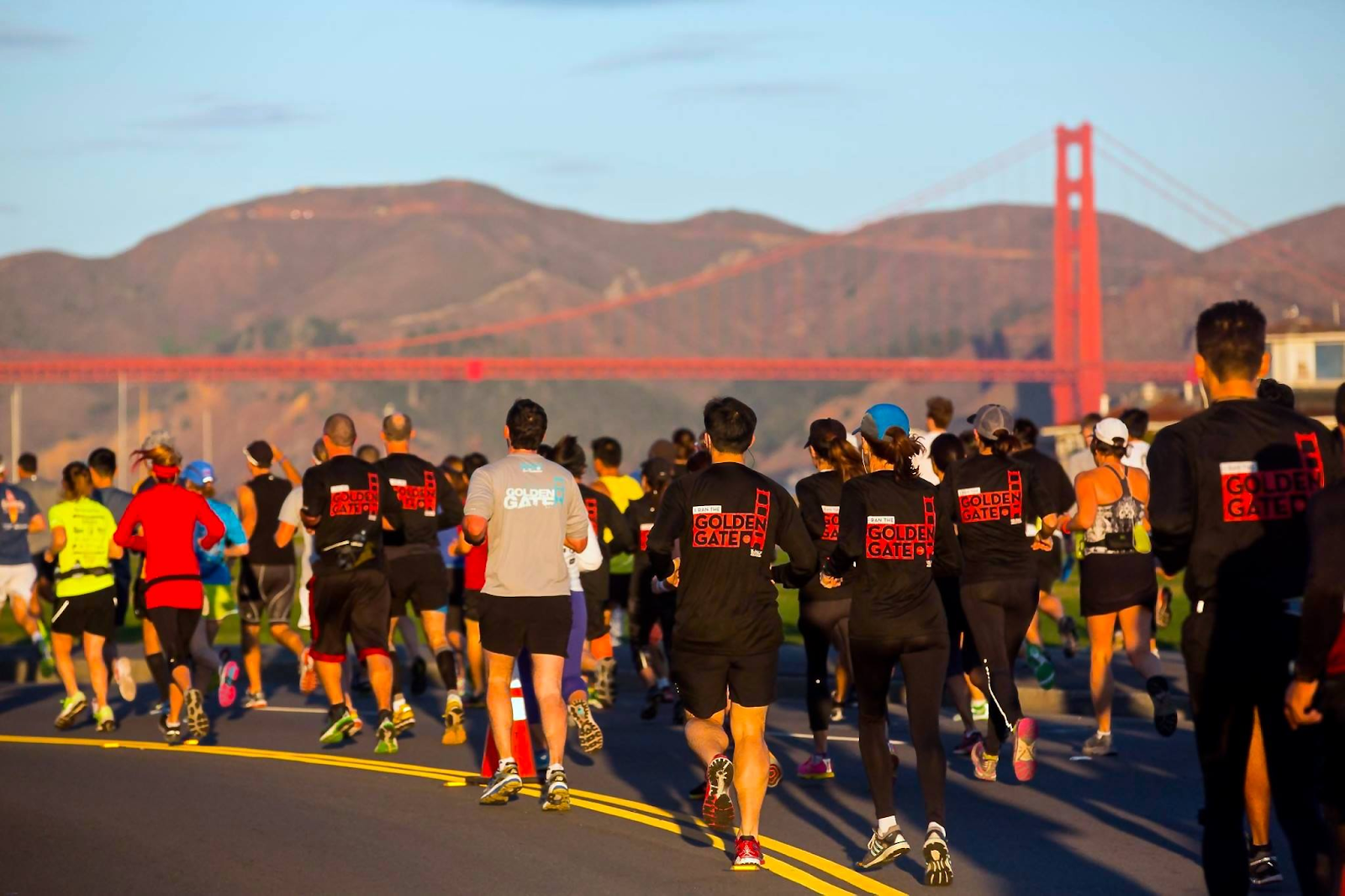 One of the most scenic San Francisco half marathons - the Golden Gate Half Marathon.