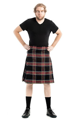 Black Stewart Tartan Kilt