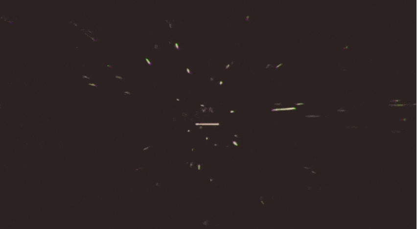 A GIF representing travel to the future