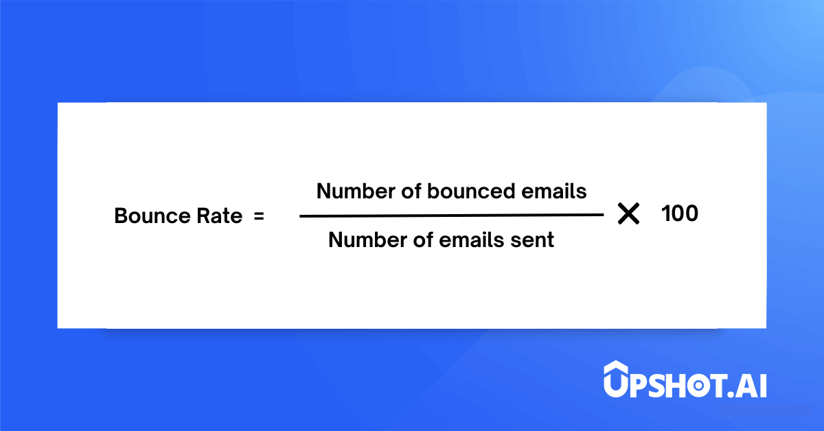 Email bounce rate formula