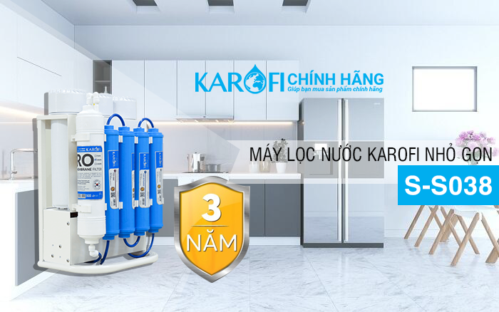 Máy lọc nước Karofi SLIM S-S038 – 8 lõi lọc