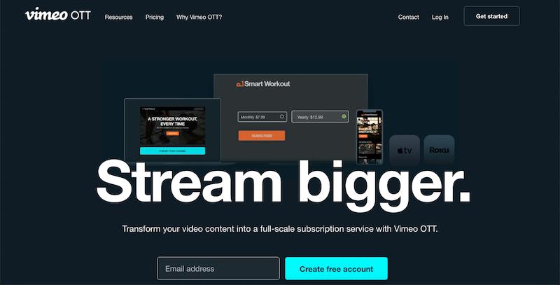 Plateforme Vimeo OTT 