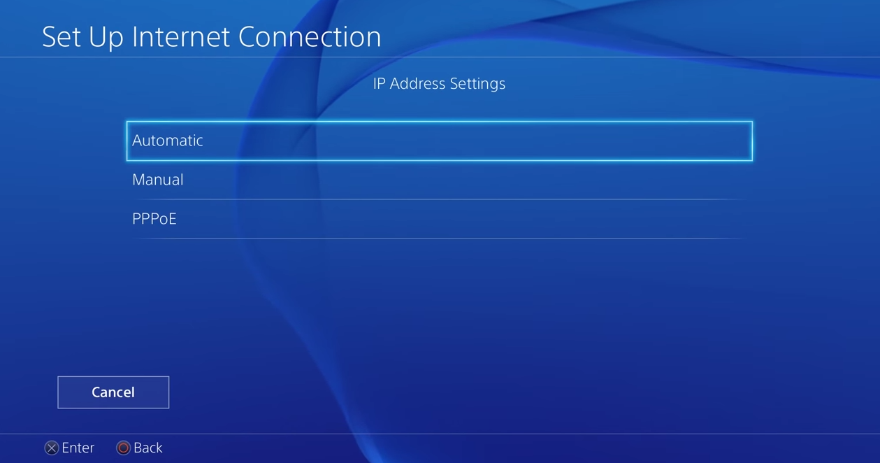 set up internet connection on PS4 or PS5