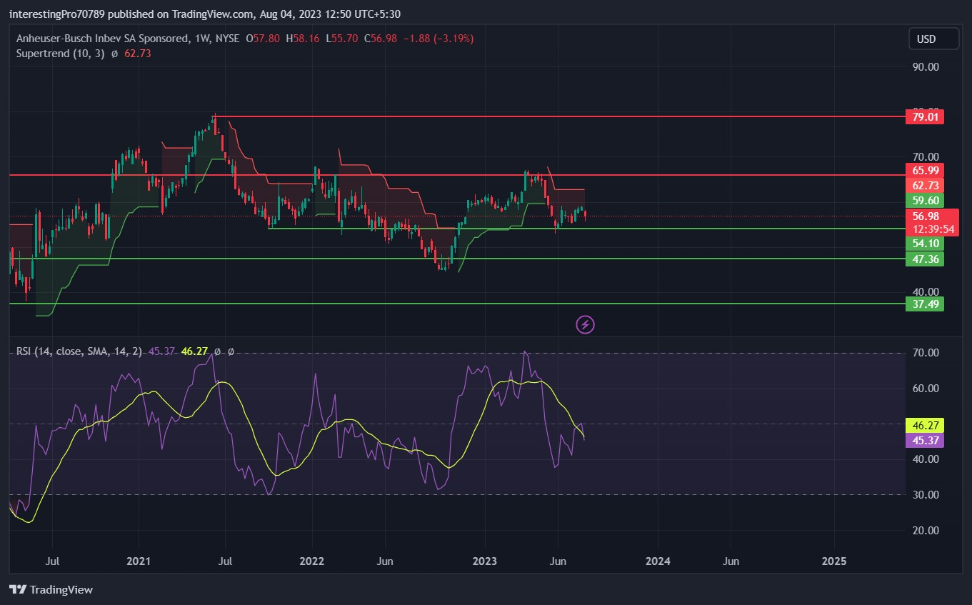 BUDWEISER Stock Price Prediction: Will $54.10 Support Hold?