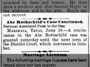 Abe Rothschild case continued.