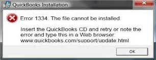 QuickBooks Pro Error 1334