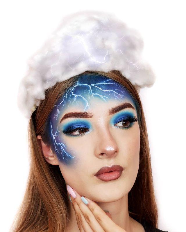 Stormy Blue Makeup